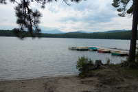 Tamworth, NH - White Lake State Park - Dock Through The Pines